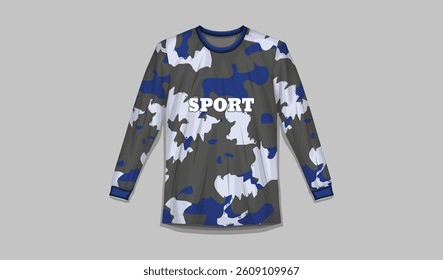 Editable Soccer Jersey Design Template for Sublimation