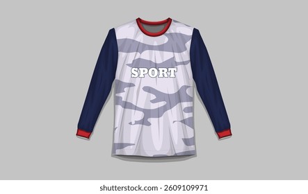 Editable Soccer Jersey Design Template for Sublimation