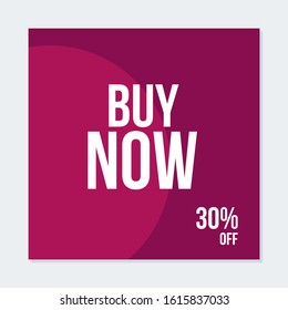 Editable Social media banner. Social media post with purple color concept. Suitable for product promotion. Discount and sale banner template illustration