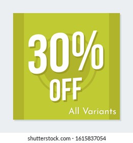 Editable Social media banner. Social media post with lime or green color concept. Suitable for product promotion. Sale and discount banner template illustration