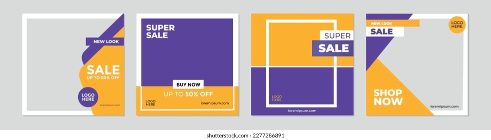 Editable social media banner template. Social media and web suitable