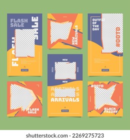 Editable social media banners template.