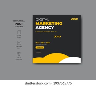 Editable social media design for your business