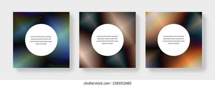 Editable social media layouts, square web banners for business networks, vector background for branding, minimalist online presentation for digital marketing, universal mobile templates, post mockups