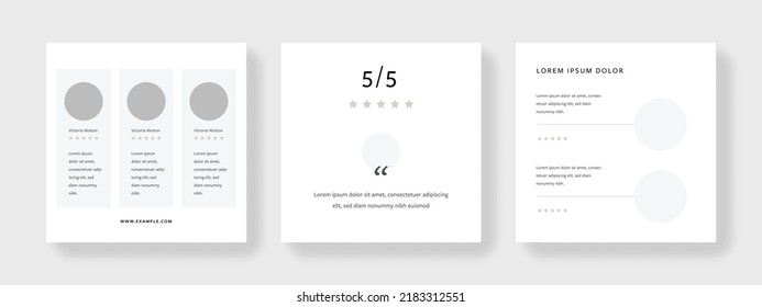 Diseños de medios sociales editables, banners web cuadrados para redes de negocios, fondo vectorial para la marca, presentación online minimalista para el marketing digital, plantillas móviles universales, maquetas postales