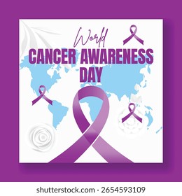 editable social media post, banner, ads template for Breast Cancer Awareness Month feed Vector illustration template
