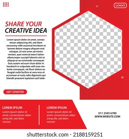 Plantillas de diseño de publicaciones editables en medios sociales. perfecto para la publicidad empresarial.