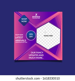 Editable Social Media Post Template Banners for Digital Marketing