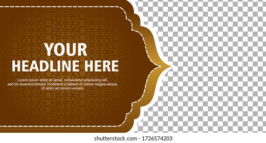 Editable social media post template for Ramadan season with Lantern design. Islamic social media banner for digital marketing. Vector illustration