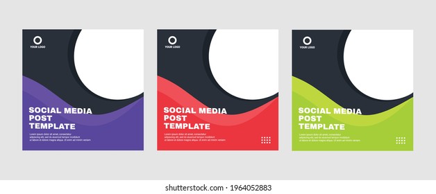 Editable Social Media post template modern background. Promotional web banner for company business post. editable background sale ads and discount promo
