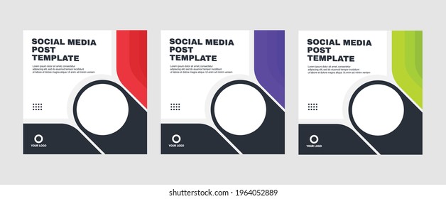 Editable Social Media post template modern background. Promotional web banner for company business post. editable background sale ads and discount promo
