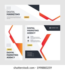 Editable social media post template modern background. Promotional web banner for company business. professional business social media stories. webinar banner sale ads and discount promo