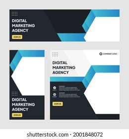 Bearbeitbare Social Media-Post-Vorlage moderne Hintergrund. Werbebanner für Unternehmen. professionelle Business Social Media-Geschichte. Webinar-Werbebanner und Rabattwerbung