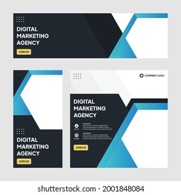Editable plantilla de publicaciones en medios sociales de fondo moderno. Banner web promocional para empresas. historia profesional en medios sociales. publicidad de venta de banners de webinar y promoción de descuento