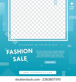 editable social media post template vector, minimal square banner template. Vector illustration
