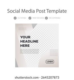Modelo de postagem de mídia social editável Design moderno e personalizável