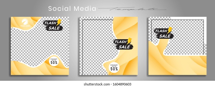 Editable social media post templates, Facebook stories, Instagram story collections and post frame, layout designs, Mockup for marketing promotions, covers, banner, backgrounds, square puzzles, vector