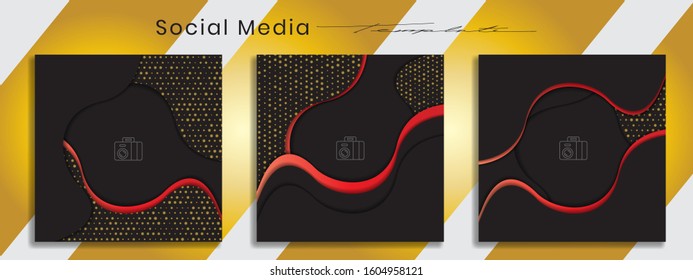 Editable social media post templates, Facebook stories, Instagram story collections and post frame, layout designs, Mockup for marketing promotions, covers, banner, backgrounds, square puzzles, vector