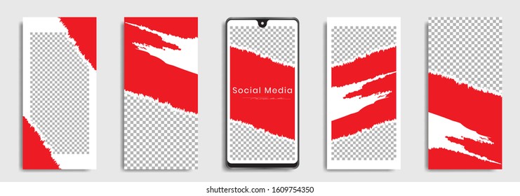Editable social media post templates, story collections. Trendy frames, layout designs, Mockup for marketing promotions, covers, banners, backgrounds, square puzzles, vector elements