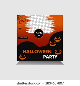 Editable social media post templates, story collections and post frame, layout designs, Mockup for marketing promotions, covers, banner, backgrounds,halloween templates.eps.10