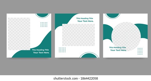 Editable  social media post templates, modern minimalist, simple colors are perfect for promoting your products. vector illustration eps10
