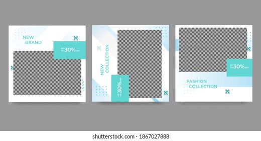 Editable social media post templates, modern minimalist, simple colors are perfect for promoting your products. vector illustration eps10