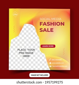 Editable social media post templates. Fashion social media banner