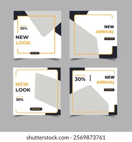 editable social media posts, and fashion sale social media posts. New look design Instagram template