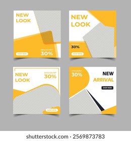 editable social media posts, and fashion sale social media posts. New look design Instagram template