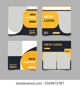 editable social media posts, and fashion sale social media posts. New look design Instagram template