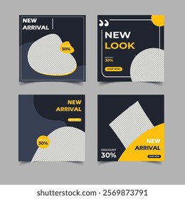 editable social media posts, and fashion sale social media posts. New look design Instagram template