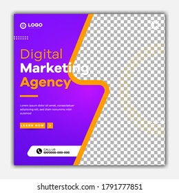 Editable social media posts for the marketing of car rental. Social media marketing square flyer poster.