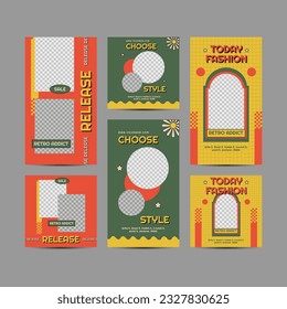 Diseño del paquete de plantillas de pancartas digitales para publicaciones e historias de medios sociales editables