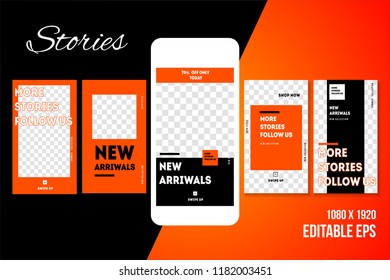 Editable Social media Stories for Phone 