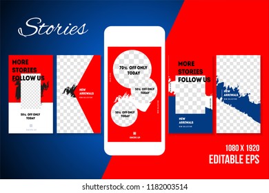 Editable Social media Stories for Phone 