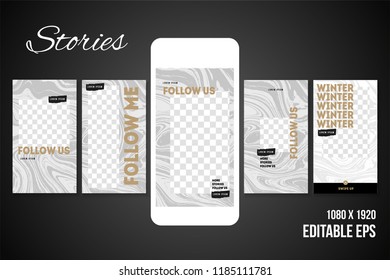 Editable Social media Stories for Phone 