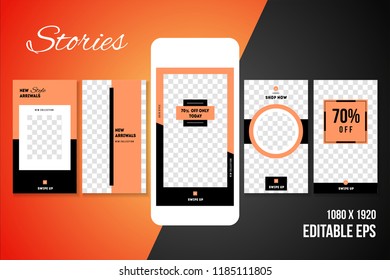 Editable Social media Stories for Phone 