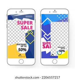 editable social media story fashion promotion layout design without photo