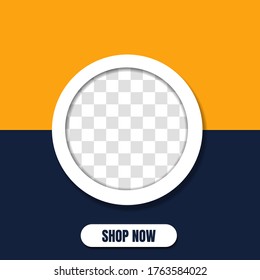 Editable social media template. Modern advertising social media template. Social media post template for digital marketing and sale promo. Digital banner, Poster, digital layout. 