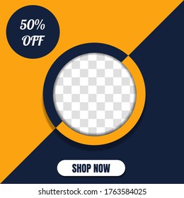 Editable social media template. Modern advertising social media template. Social media post template for digital marketing and sale promo. Digital banner, Poster, digital layout. 