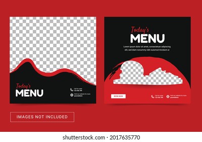 Editable social media template square. Flyer banner promotion.