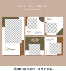 Editable social media template stories and post. 