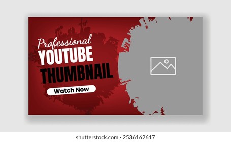 
editable social media video thumbnail template and gym fitness workout social media cover, web banner design, Social media marketing promotional horizontal web banner design, red black background 