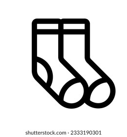 Editable socks vector icon. Clothing, fashion, apparel. Part of a big icon set family. Perfect for web and app interfaces, presentations, infographics, etc