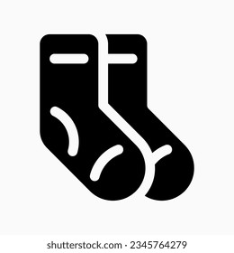 Editable socks vector icon. Clothing, fashion, apparel. Part of a big icon set family. Perfect for web and app interfaces, presentations, infographics, etc