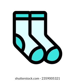 Editable socks vector icon. Clothing, fashion, apparel. Part of a big icon set family. Perfect for web and app interfaces, presentations, infographics, etc
