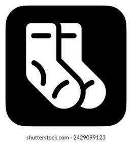 Editable socks vector icon. Clothing, fashion, apparel. Part of a big icon set family. Perfect for web and app interfaces, presentations, infographics, etc