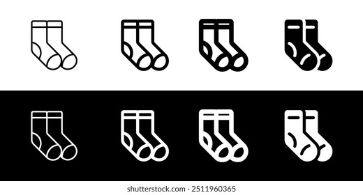 Editable socks vector icon. Clothing, fashion, apparel. Part of a big icon set family. Perfect for web and app interfaces, presentations, infographics, etc