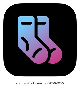 Editable socks vector icon. Clothing, fashion, apparel. Part of a big icon set family. Perfect for web and app interfaces, presentations, infographics, etc