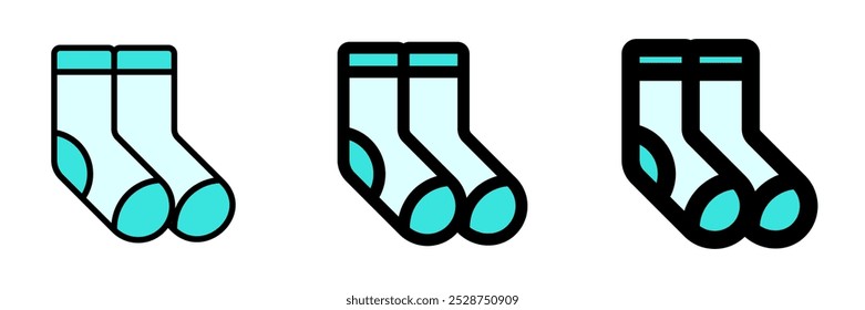 Editable socks vector icon. Clothing, fashion, apparel. Part of a big icon set family. Perfect for web and app interfaces, presentations, infographics, etc